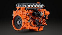 Scania's Next Generation inline engine platform for power solutions was showcased for the first time at World of Concrete. 2025.