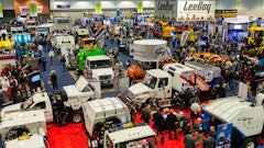 In addition to its conference program NPE 2016 hosts an expanded exhibit floor (the floor sold out in 2015 in Nashville, above) on Jan. 27-29 and equipment giveaways by Case Construction (SV 280 skid steer) and KM International (KM 2-18X Infrared Asphalt Recycler).