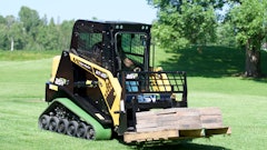 ASV’s green turf tracks have a completely smooth design and are manufactured from a specialized blend that resists cracking, provides traction and maximizes overall life.