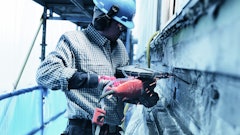Wet cutting can help to control concrete dust emissions when working in confined areas or inside structures.