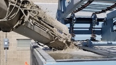 The Redi-Wash washout system is designed to washout trucks and reclaim the materials.