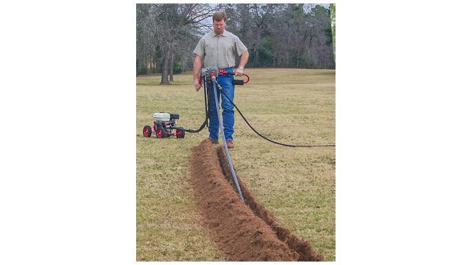 Little Beaver's Driveway Boring Kit is a wet drilling kit suited for boring up to 50 ft. under driveways or parking lots.
