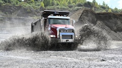 Mack Truck In Quarry