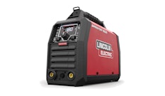 Operators can weld up to 5/32-in. electrodes (6010/7018) and can choose a dedicated 6010 mode for cellulosic stick electrodes.