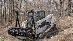 The FHX66 Forestry Mulcher eradicates materials to 10-in. in diameter with 17 gpm of hydraulic flow and 3,350 psi.