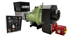 The PTO Shaft-Driven Underdeck ALL-IN-ONE Power System features a 125-185 cfm rotary screw air compressor, 10 kW generator, 330-amp welder, 12V-24V-36V battery boosting, 12V-24V-36V battery charging and up to 30 gpm @ 2,000 psi of hydraulic-driven power.